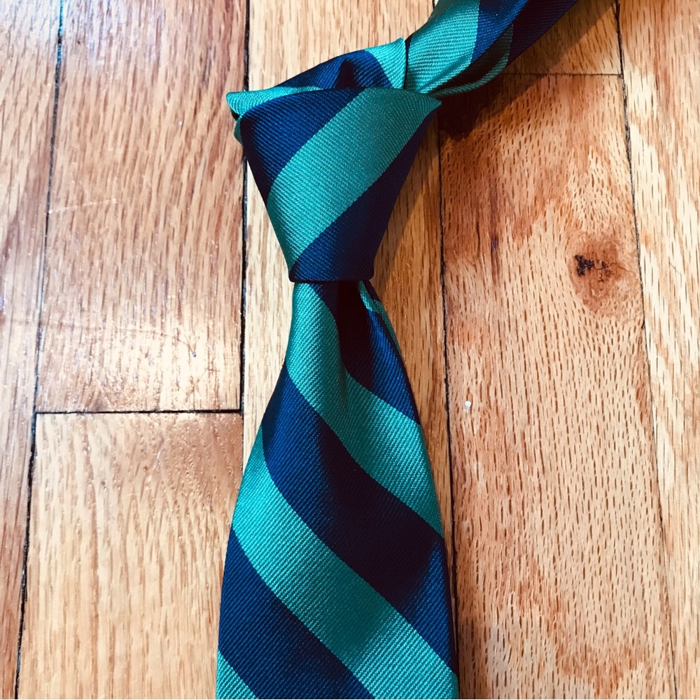 Polo by Ralph Lauren Blue and Green Striped Tie